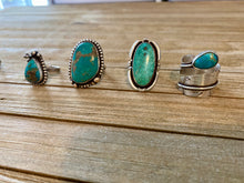 Load image into Gallery viewer, Turquoise Feather Wrap Ring