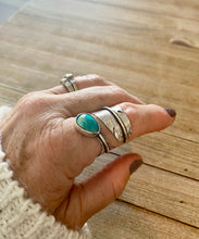 Load image into Gallery viewer, Turquoise Feather Wrap Ring

