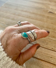 Load image into Gallery viewer, Turquoise Feather Wrap Ring