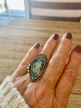Load image into Gallery viewer, Denim Blue Turquoise Ring
