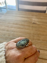 Load image into Gallery viewer, Denim Blue Turquoise Ring
