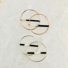 Load image into Gallery viewer, Hoops-Porcupine Quill Earrings