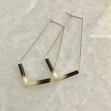 Load image into Gallery viewer, Kite Hoops-Porcupine Quill Earrings