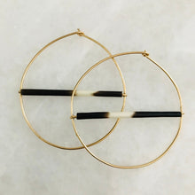 Load image into Gallery viewer, Hoops-Porcupine Quill Earrings
