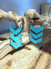 Load image into Gallery viewer, Triple Chevron Earrings