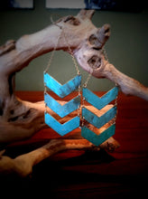 Load image into Gallery viewer, Triple Chevron Earrings