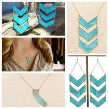 Load image into Gallery viewer, Triple Chevron Earrings