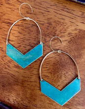 Load image into Gallery viewer, Single Chevron Earrings
