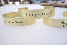 Load image into Gallery viewer, Stamped cuff