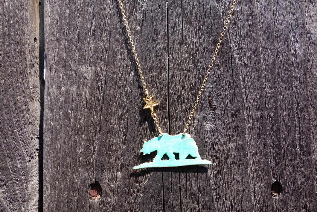 California Bear Necklace