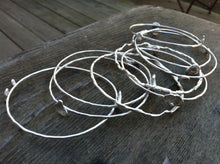 Load image into Gallery viewer, Set of 3 Unique Silver Bangles
